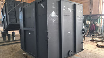 2022-08-23. Изготовили партию контейнеров для перевозки, хранения и нагрева битума.